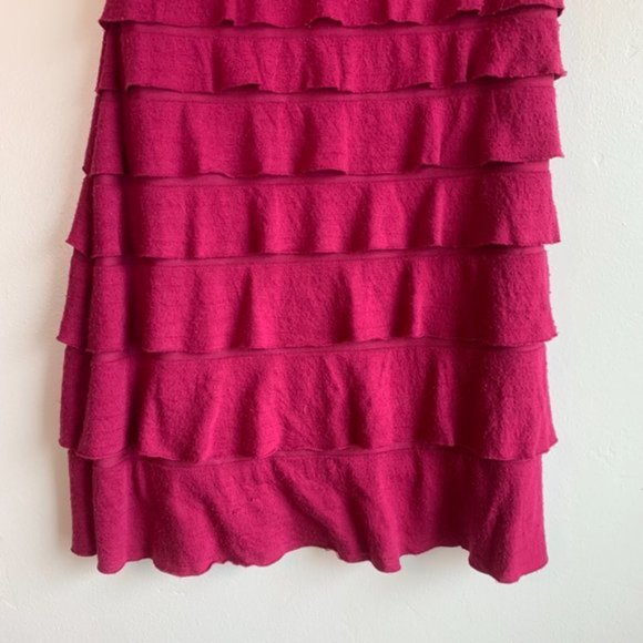 Chelsea & Violet Raspberry Tiered Ruffle Mini Dress - Picture 6 of 6